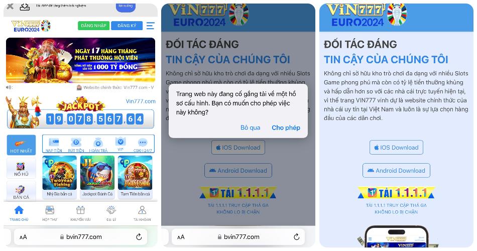 Hướng dẫn anh em cách tải app Vin777 trên Android và IOS